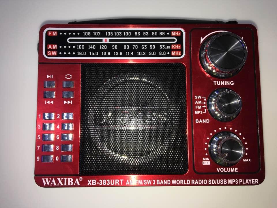 radio usb waxiba 383urt cervene