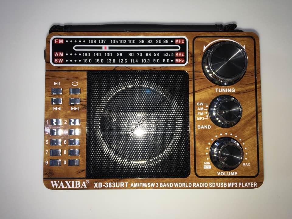 radio usb waxiba 383urt zo svetlom  hnede
