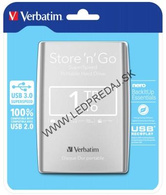 Maxell HDD Verbatim HDD Store 'n' Go 1 TB 2,5" USB 3.0 Silver3,5"  E-seria