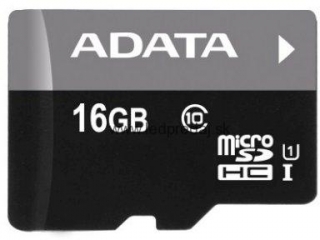 ADATA 16GB MICROSDHC PREMIER,CLASS 10,WITH ADAPTER