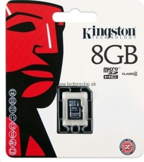 KINGSTON MICRO SD 8GB class 4 bez adapt.