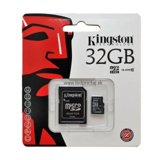 Kingston Micro SDHC 32GB + 1 adapter Class 4