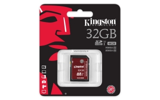 32GB SDHC KINGSTON U3 90R/80W