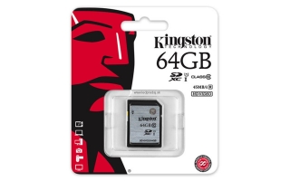 64 GB SECURE DIGITAL SDXC UHS-I KINGSTON - CLASS 10 45MB/s