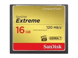 SanDisk Compact Flash Extreme karta 16GB UDMA7