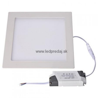 hranatý zapustený LED mini panel 18W
