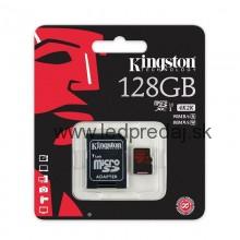 128GB MICROSDHC KINGSTON U3 90R/80W + ADAPTER
