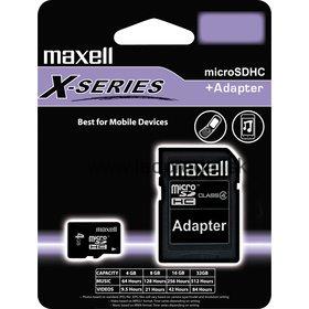 Maxell MICRO SDHC 8 GB + ADAPTER CLASS 4