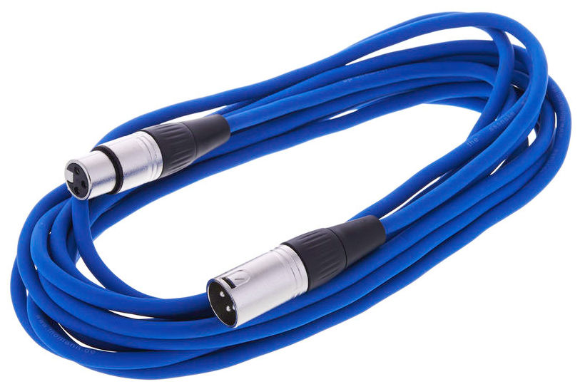 Mikrofónny kábel 6m modrý