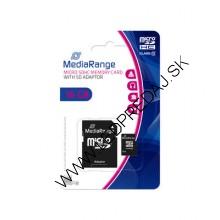 Mediarange Micro SDHC 16GB Class 10+ adapter