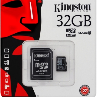 32GB MICRO SDHC KINGSTON - CLASS 10