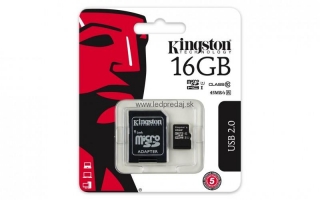 KINGSTON MICRO SD 16 GB UHS-I U1 45/10 +1 AD.