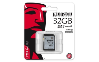 32 GB SECURE DIGITAL SDHC UHS-I KINGSTON - CLASS 10 45MB/S