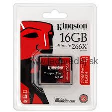 16 GB ELITE PRO COMPACTFLASH CARD (CF) KINGSTON 266X