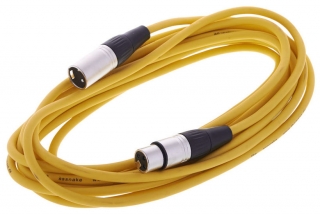 Mikrofónny kábel 6m žltý 