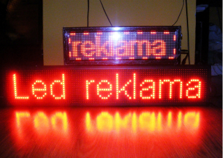 led reklama 1m červena wifi