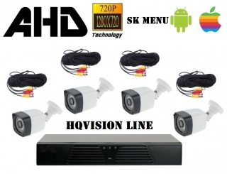 4 kamerový set HQ-VISION LINE 720p AHD DIGITAL