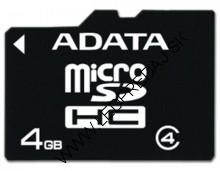 ADATA 4GB MICROSDHC CARD WITH ADAPTOR CLASS 4