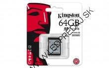 64 GB SECURE DIGITAL SDXC UHS-I KINGSTON - CLASS 10 45MB/s