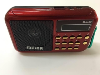 radio usb mini mu50 cervene 