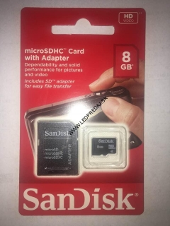 Sandisk Micro SDHC 8 GB+ adapter class4