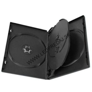 DVD-Box 14mm for 4 Black - Inner tray
